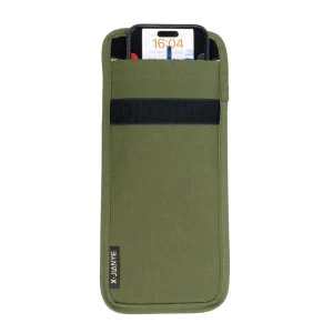 Custom Army Green Faraday Bag RFID Signal Blocking Car Key Fob Protector Anti Tracking Anti Spying Portable Phone Secure Bag