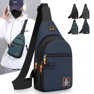 Custom Backpack Manufacturer Men’s Fashionable Nylon Crossbody Bag Outdoor Casual Shoulder Sling Bag
