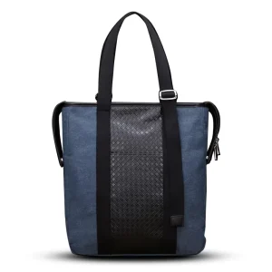 Custom Blue Office Laptop Handbag Waterproof Business Laptop Bag Portable Vintage Daily Men Briefcase for 13,15 Inch Laptop