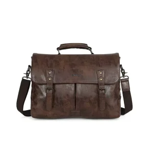 Custom Business Vintage Briefcase Cross Body Shoulder Men’s Women’s PU Leather Messenger Bags