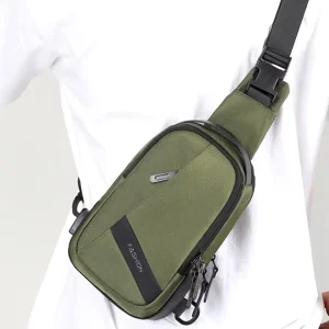 Custom Crossbody Nylon Single Shoulder Cross Body Men’s Messenger Chest Sling Bag for Men