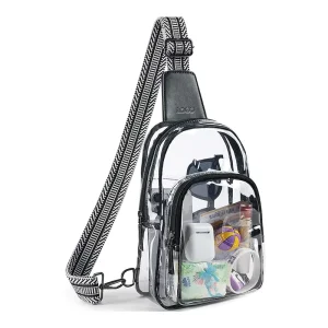 Custom Crossbody PVC Transparent Single Shoulder Cross Body Men’s Messenger Chest Sling Bag for Men