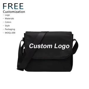 Custom Design High Quality Premium Durable Waterproof Oxford Men’s Sling Shoulder Crossbody Business Small Messenger Bag