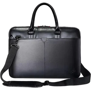 Custom Design Men’s Soft PU Laptop Bag 13 15 15.6 17.5 Inch Shockproof Notebook Briefcase Bulk