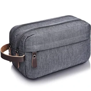 Custom Designed Men’s Travel Toiletry Bag Personalized Waterproof Polyester Wash Bag Zipper Closure Fashionable Cosmetic Case