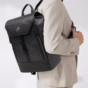 Custom Designer Durable Travel Waterproof PU Leather School Bag Business Casual Sports Luxury Business Man Laptop Backpacks