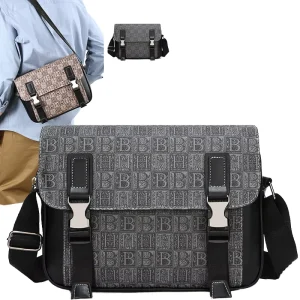 Custom Designer Luxury Anti-Theft PU Leather Men’s Crossbody Messenger Bag Waterproof Logo Summer Travel Fashion for Summer