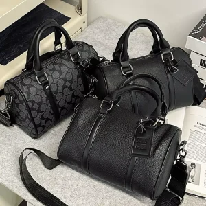 Custom Designers Luxury Men’s Crossbody Bag PU Leather Shoulder Bag OEM ODM Business Messenger Bag With Logo
