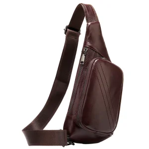 Custom European American Cross Border Unisex Retro Fashion Genuine Leather Satchel Crossbody Shoulder Messenger Bag Waterproof