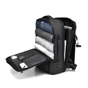 Custom Expandable Men’s Computer Backpack Business Laptop Bag Travel Waterproof