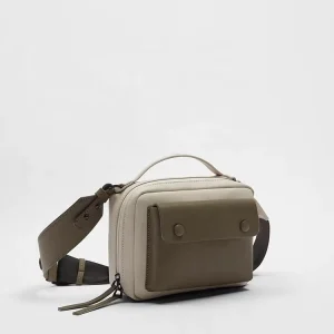 Custom Fashion Leather Mens Crossbody Pack Fashion Shoulder Messenger Bag for Men