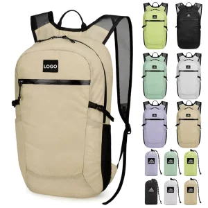 Custom Fashion Outdoor Nylon Waterproof Folding Bag Large Capacity Lightweight Unisex Mountaineering Backpack for Sports Travel