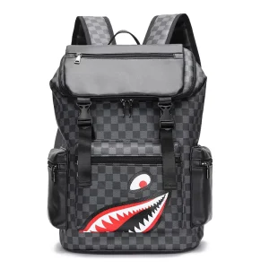 Custom Fashion PU Waterproof Backpack Casual Sports Backpack Travel Student Bag Large Capacity Men’s Laptop Backpack