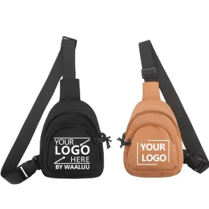 Custom Fashion Running Waist Mobile Phone Sling Chest Crossbody Travel Shoulder Messenger Bag for Womens Girl Pouch