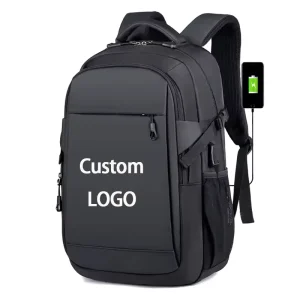 Custom Fashionable Men’s Bag Backpack Multifunction Waterproof Computer Bag Business 15″ Laptop Backpack with USB