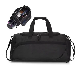 Custom Fitness Duffle Bag Hiking Trekking Sports Travel Bag with Shoe Compartment Dry Wet Separation Weekend Bag