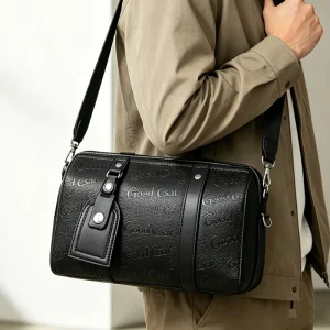 Custom Full Printing High Quality Small PU Leather Messenger Bags Christmas Festival Gifts Shoulder Saddle Bag Crossbody