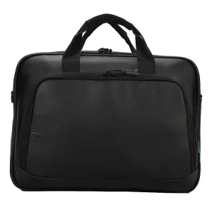 Custom High Quality 15.6 Inch PU Leather Computer Briefcase Waterproof Business Office Laptop Handbag for Men