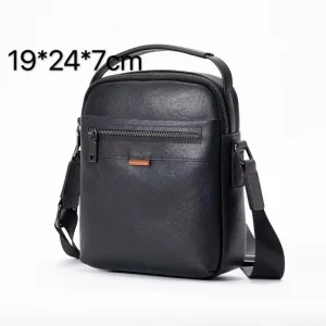 Custom High Quality Casual Messenger Bags Fashion Sling Cowhide Leather Custom Crossbody Bag Men Leather Shoulder Bags for Men