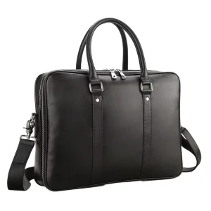 Custom High Quality Fashion Genuine Leather Men’s Handbag 15 Inch Laptop Briefcase for Travel Business