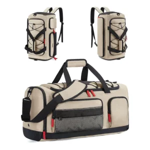 Custom High Quality Large Capacity Polyester Unisex Sports Duffel Bag Shoes Compartment Casual Gym Fitness Travel Fashionable