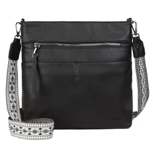 Custom LOGO Men’s Casual PU Messenger Bag High capacity Waterproof Tablet Fashion Business Bag Zipper Closure