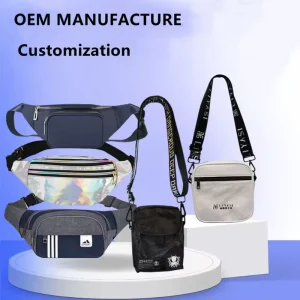 Custom LOGO Travel Crossbody Shoulder Sling Bags Backpack Belt Chest Funny Pack Waist Bag
