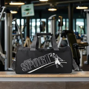 Custom Large Capacity Gym Duffel Bag Zipper Portable Water Resistant for Travel Sports Grocery Storage Shoulder Bag