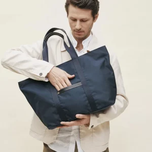 Custom Large Capacity Nylon Tote Bag for Men Durable Nylon Unique Character Pattern Zipper Closure for Business