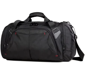 Custom Large Capacity Outdoor Travel Duffle Bag for Men Fashion Waterproof Polyester Lightweight Durable with Zipper Closure