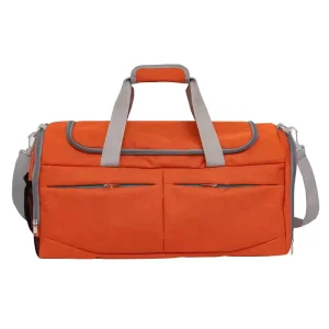 Custom Large Capacity Sports Gym Duffle Bag with Zippered Shoe Compartment and Wet Pocket for Men