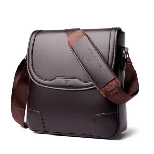 Custom Large Capacity Waterproof PU Leather Travel Messenger Sling Shoulder Bag Men’s Business Crossbody Bag for Women