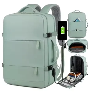 Custom Lightweight Double Shoulders Women’s Large Capacity 15inch Travel Backpack Multi Functional Men’s Travel Laptop Backpack