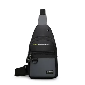 Custom Lightweight Waterproof Zipper Closure Outdoor Men’s Chest Bag Fashion Crossbody Travel Walking All Seasons
