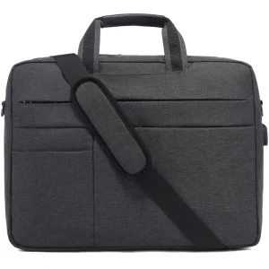 Custom Logo 15.6 17.3 Inch Notebook Briefcase Large Waterproof Shoulder Bag for Men Men’s Laptop Briefcase