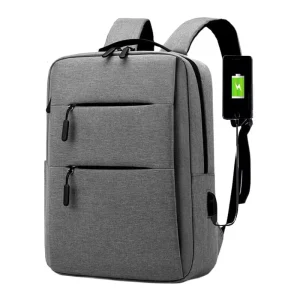 Custom Logo 15.6 Inch Fashion Anti Theft Outdoor Unisex Business Travel Laptop Backpack with USB Charging Port