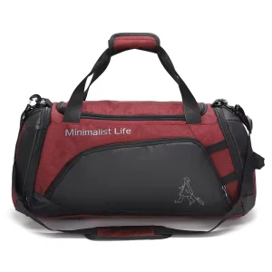 Custom Logo 35L Men’s Waterproof Gym Bag with Shoe Compartment Sports Travel Duffel Bag for Travel Business Fitness Daily