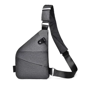 Custom Logo Anti-Thief Men’s Single-Shoulder Chest Cross Body Bags Sling Shoulder Backpack Outdoor Sport Chest Bag for Travel
