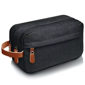 Custom Logo Cosmetic Toiletry Bag Portable Polyester Canvas Wash Bag Men’s Storage Business Trip Organizing Bag