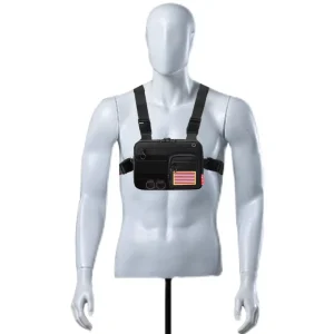Custom Logo Cross Body Outdoor Fashion Sports Sling Men Unisex Vest Rig Chest Tactical Bag