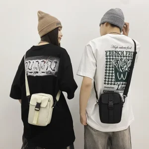 Custom Logo Designer Mini Square Crossbody Sling Bag Waterproof Casual Phone Purse Messenger Bags Men Side Bag