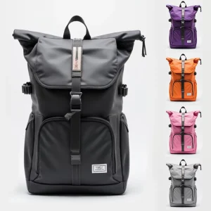 Custom Logo Designer School Laptop Bag Travel Waterproof Business Leather Laptop Backpack for Men
