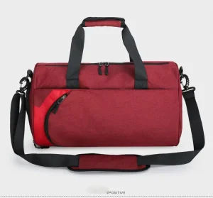 Custom Logo Dry Wet Separated Sport Training Yoga Shoulder Tote Gym Bag with Shoes Compartment