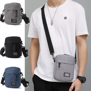 Custom Logo Fashion Oxford Mini Lightweight Phone Bag Sports Shoulder Bag Men’s Casual Messenger Bag