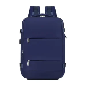 Custom Logo Fashion Unisex Student Backpack Large Capacity Waterproof USB Charging Dry Wet Separation School Backpack