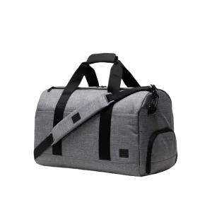 Custom Logo Gray Waterproof Large Capacity Durable Travel Gym Duffle Bag for Unisex with Shoes Compartment