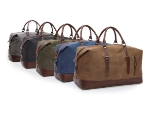 Custom Logo Large Capacity Men’s Travel Bag Casual Canvas Cross Body Luggage Bag Duffel Bag Handbag