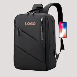 Custom Logo Large Capacity Waterproof Laptop Backpack Durable Business and School Backpack Bag with USB for Daily Use Travelling