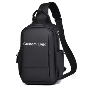 Custom Logo Men’s Chest Bag Fashion Sling Bag for Women Lightweight Waterproof Crossbody Bag Travel Daily Use