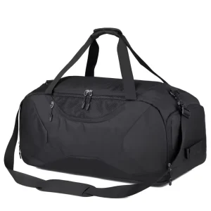 Custom Logo Men’s Travel Duffel Bag with Shoe Compartment Dry Wet Separation Gym Fitness Luggage for Business Travel